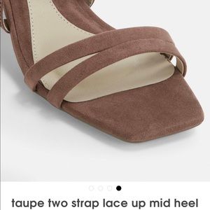 Missguided taupe heels